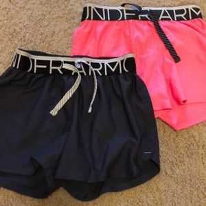 2 pairs of under armour shorts